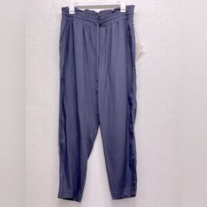 A New Day - Women’s Wide Elastic Waist Drawstring Pants - Linen/Rayon - L